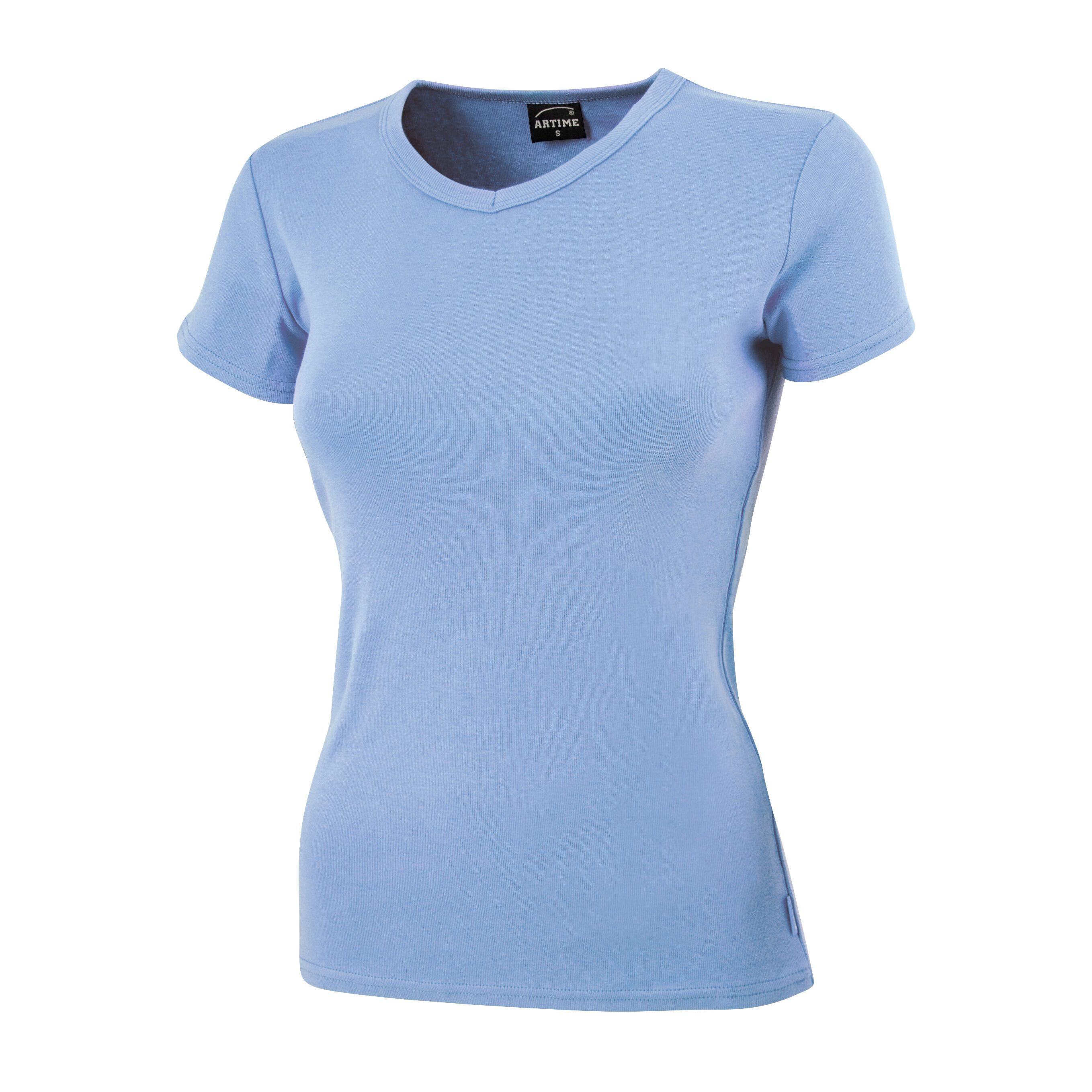 Schlichtes V-Neck Damen T-Shirt
