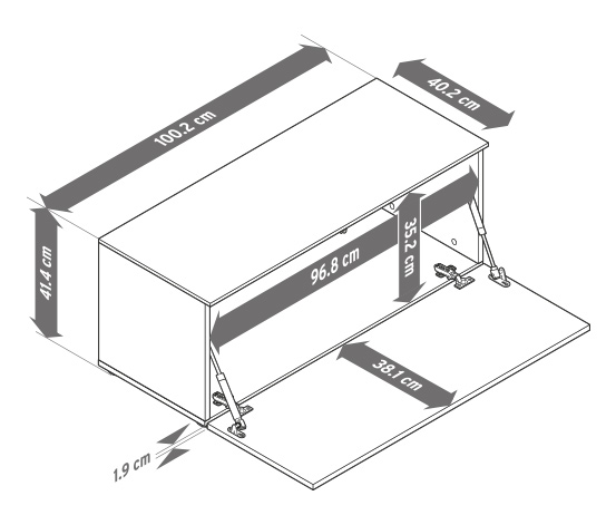 Sitzbank, ca. 100 cm