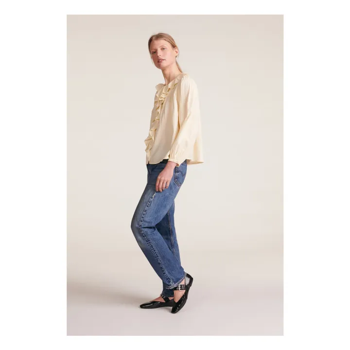 BELLEPIECE Blouse Naples Rayures Dobby | Ecru