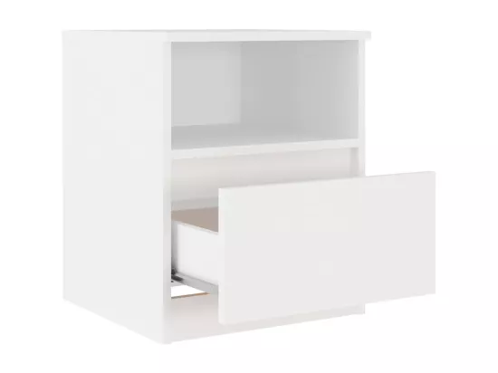 Tables de chevet 2 pcs Blanc 40x40x50 cm Aggloméré