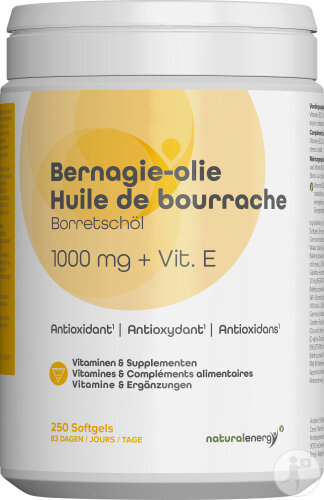 Natural Energy Huile De Bourrache 250 Gélules