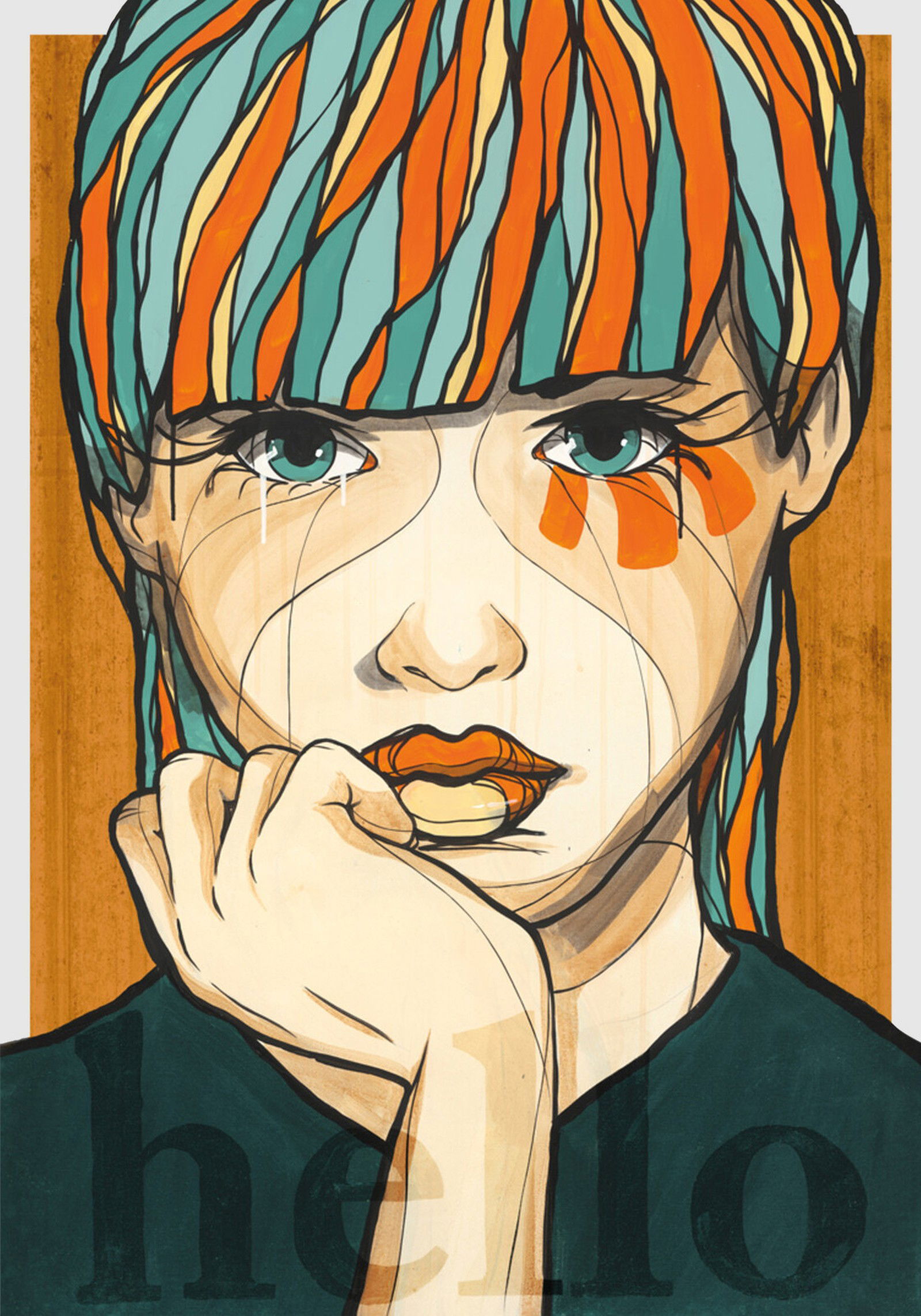 Hello by El Bocho - Limited Edition. Edition of: 150. Signed.