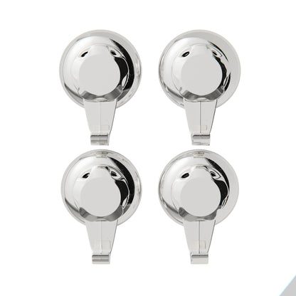 Lot de 4 grands crochets à ventouse Bestlock chrome