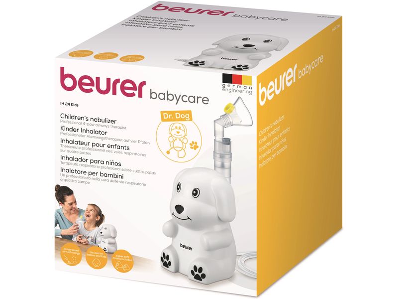 Beurer Inhalator IH 24 Kids Kinder Inhalator in niedlichem Hundedesign