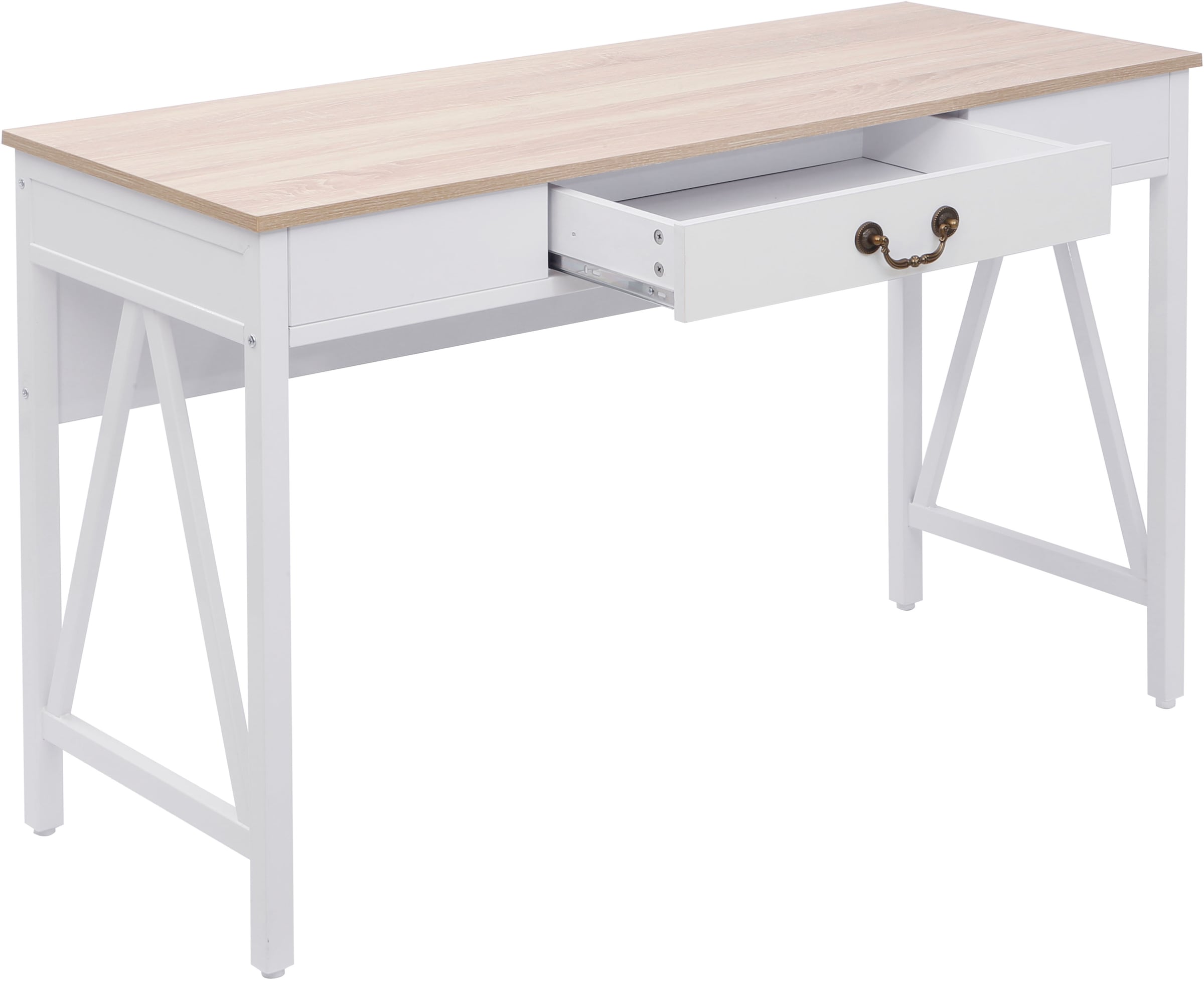 Home affaire Schreibtisch »Bellerie« Landhausoptik, Soft-Close, kratzfeste Oberfläche, Breite 120 cm