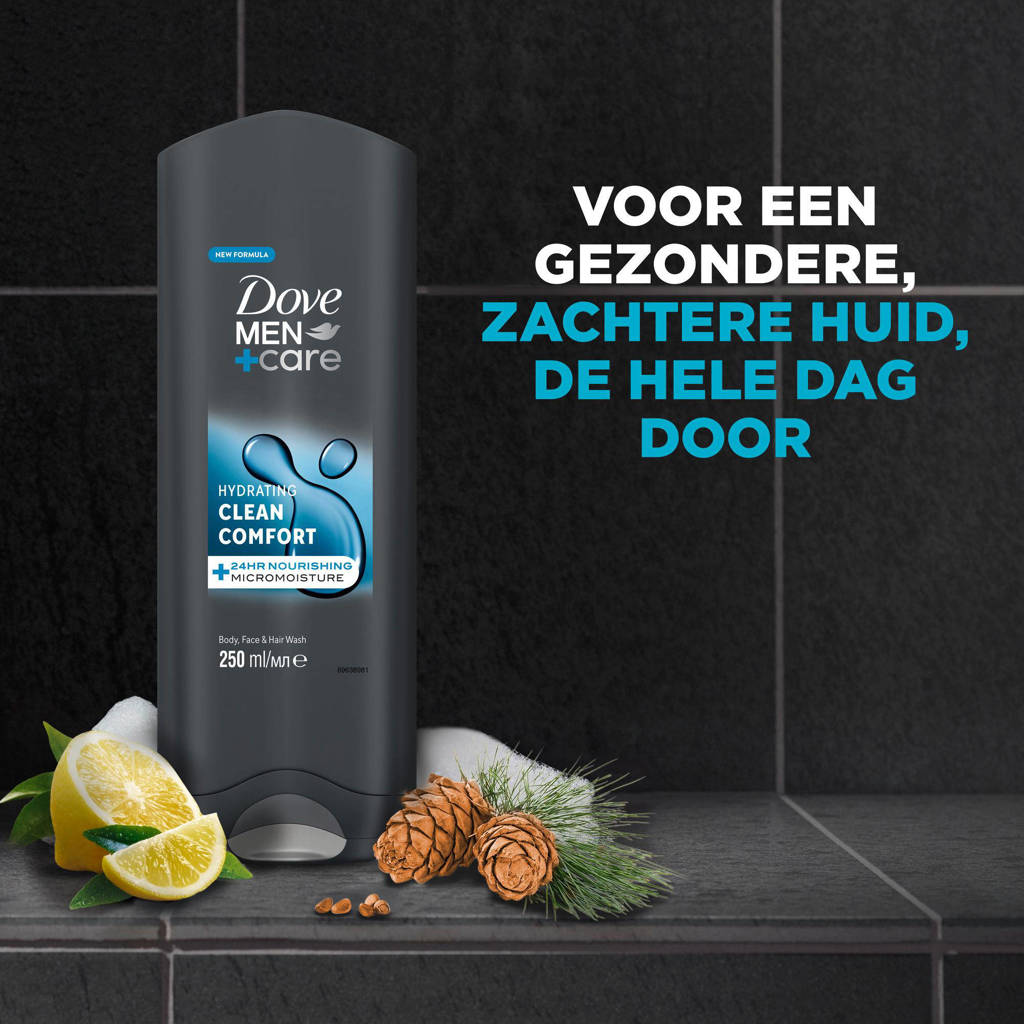 Clean Comfort 3-in-1 douchegel - 6 x 250 ml