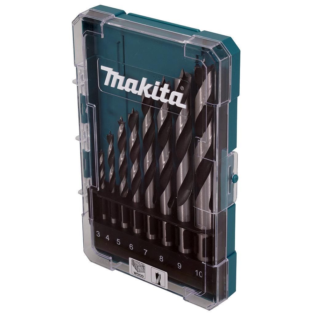 Makita D-77257 Houtborenset Ø 3-10mm in Cassette - 8-delig