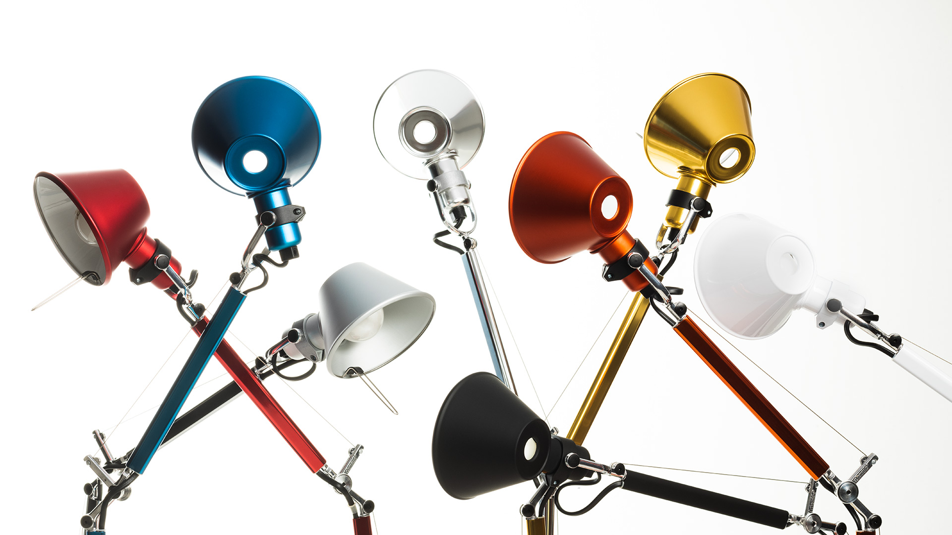 Bureaulamp Tolomeo Micro aluminium