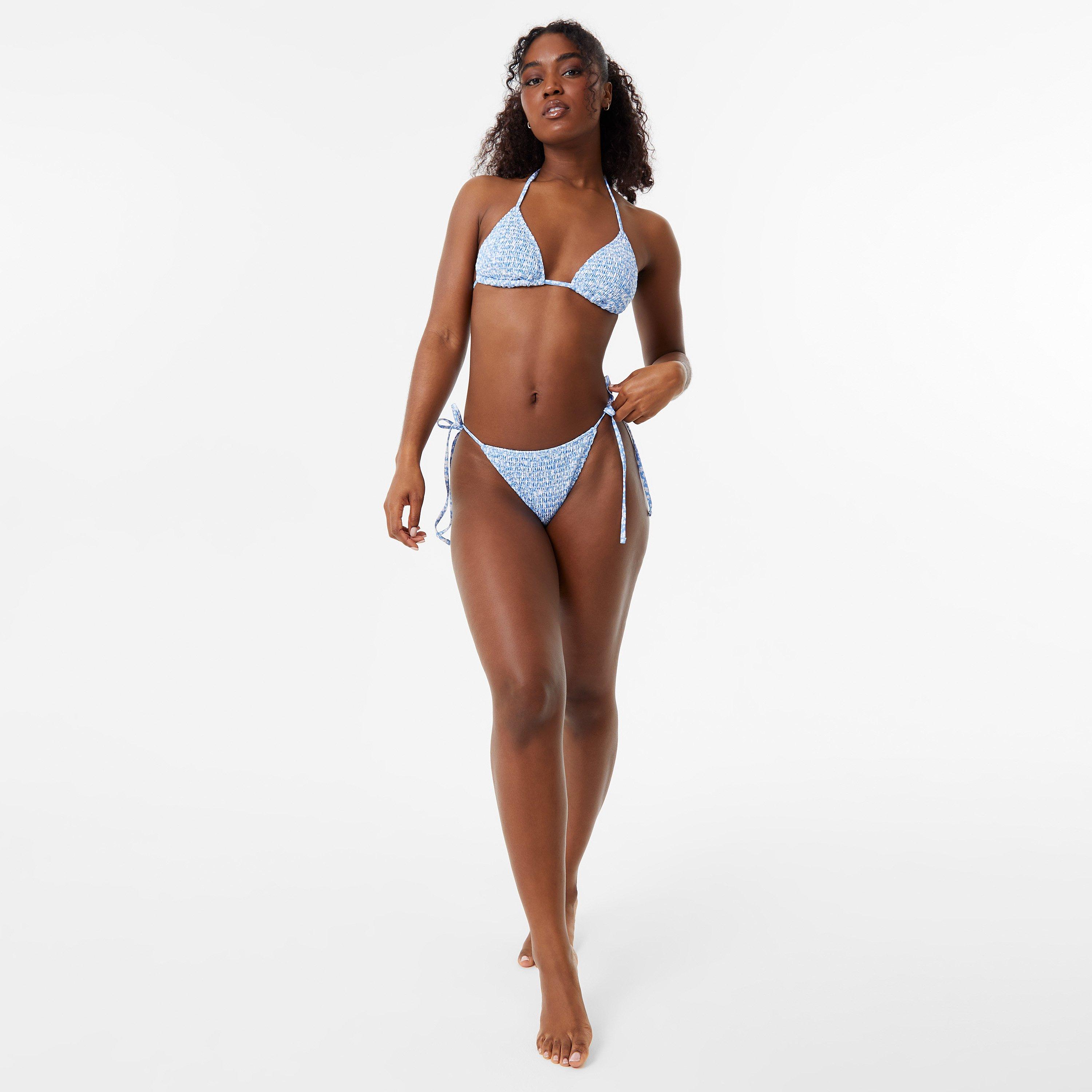 Jack Wills JW Shirred Tie Side Bikini Bottom