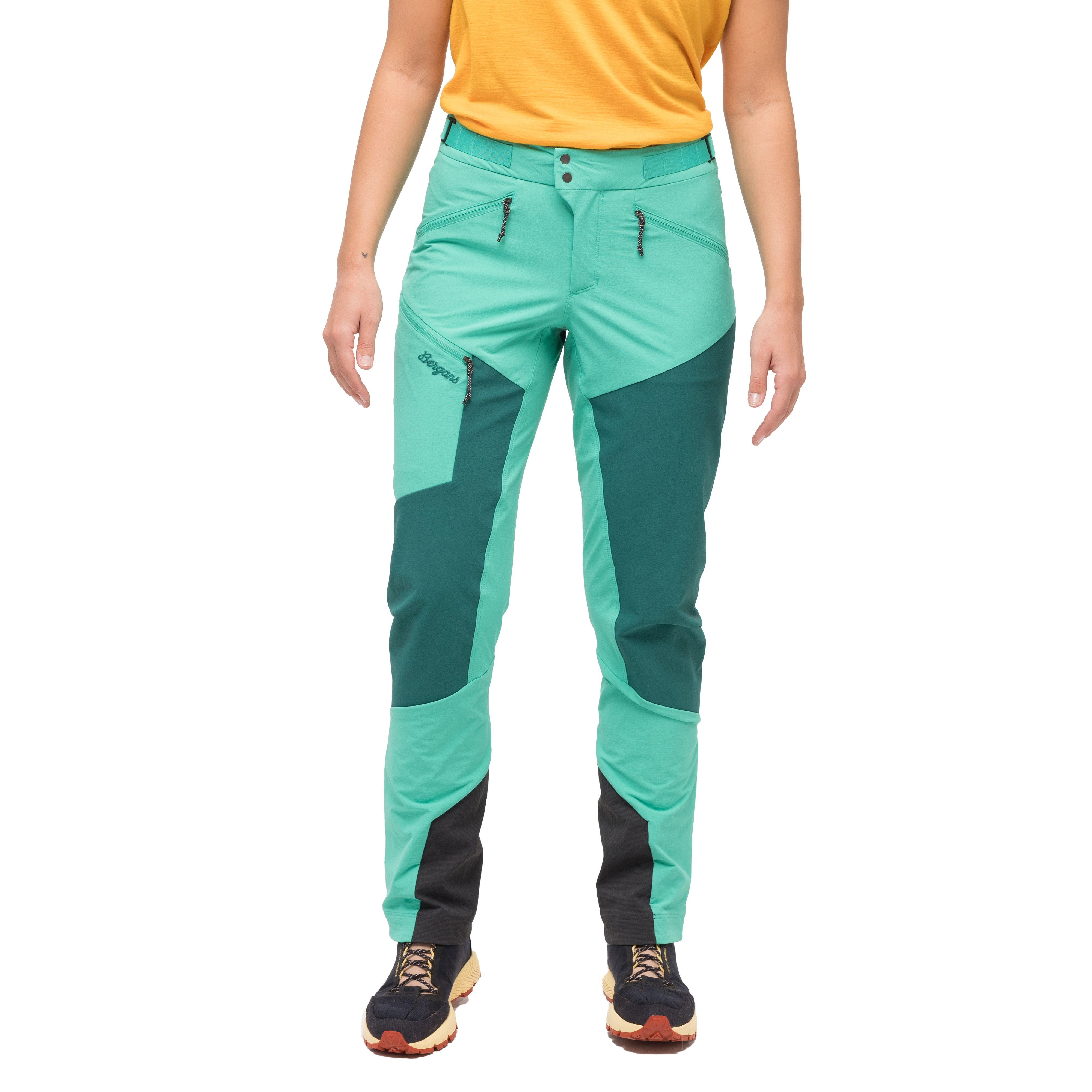 Tind Softshell Pants Women Light Malachite Green / Malachite Green