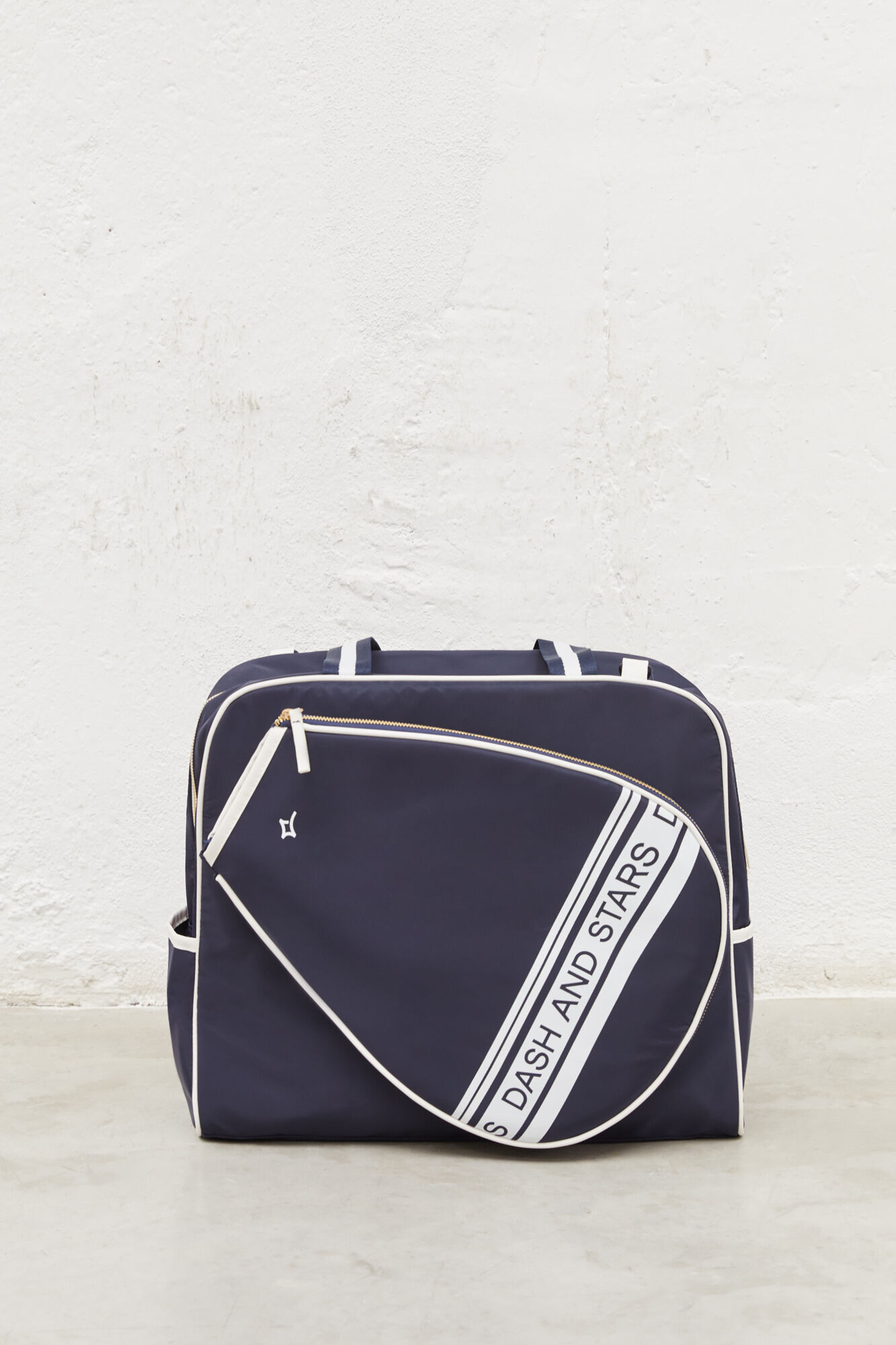Bolsa de remo em couro sintético azul marinho