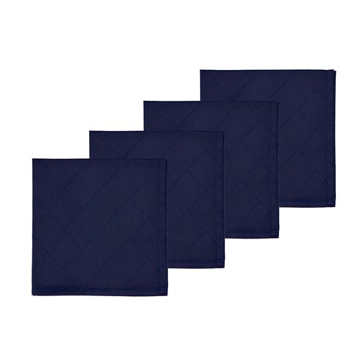 Södahl Tiles 4-pak Stofserviet, Indigo, 4-pak, 45x45 cm