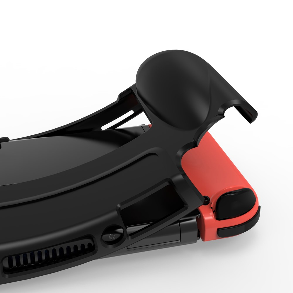 Nintendo Switch OLED Gummi Case Schutzhülle mit Aufsteller - Schwarz
