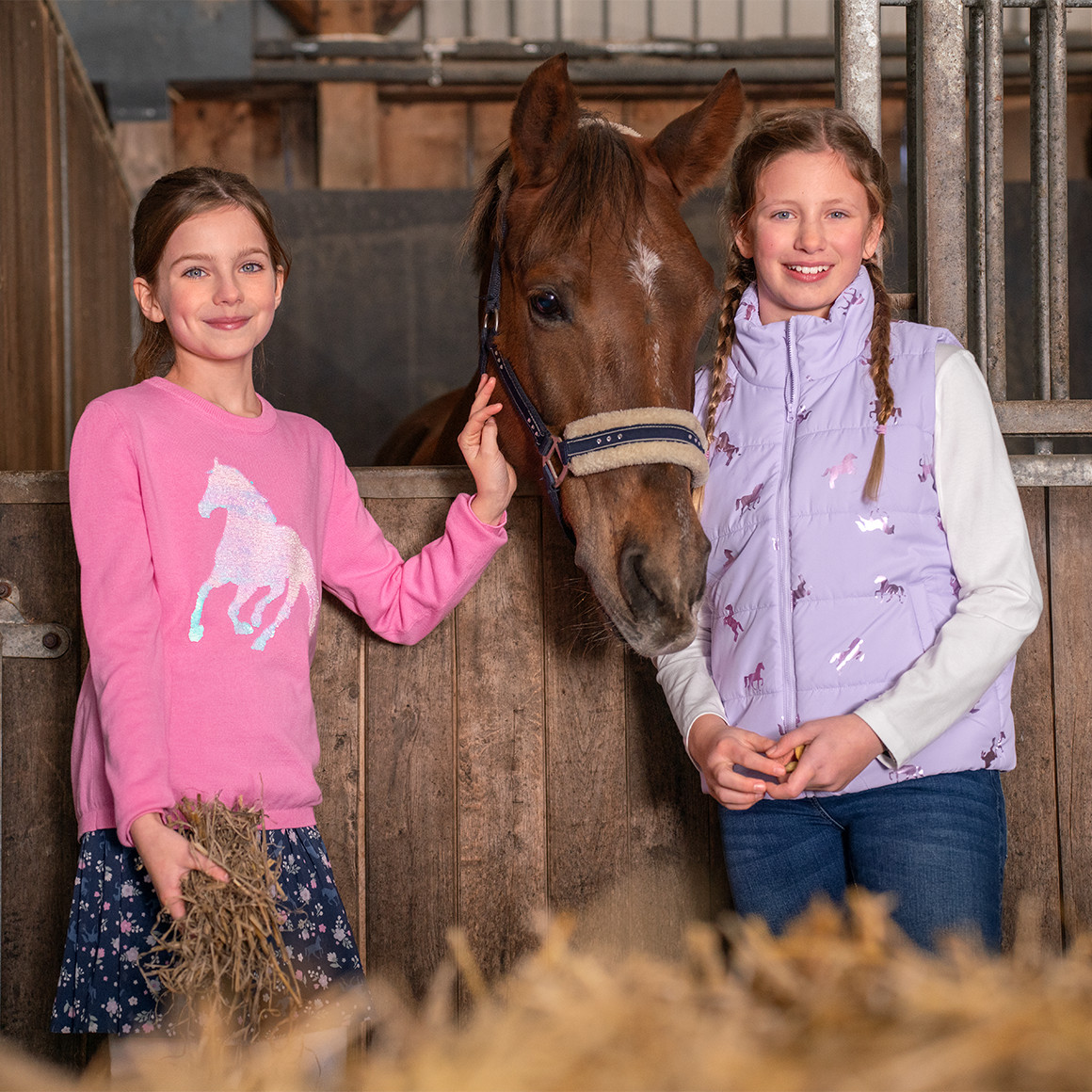 Yigga Mädchen Strickpullover pink