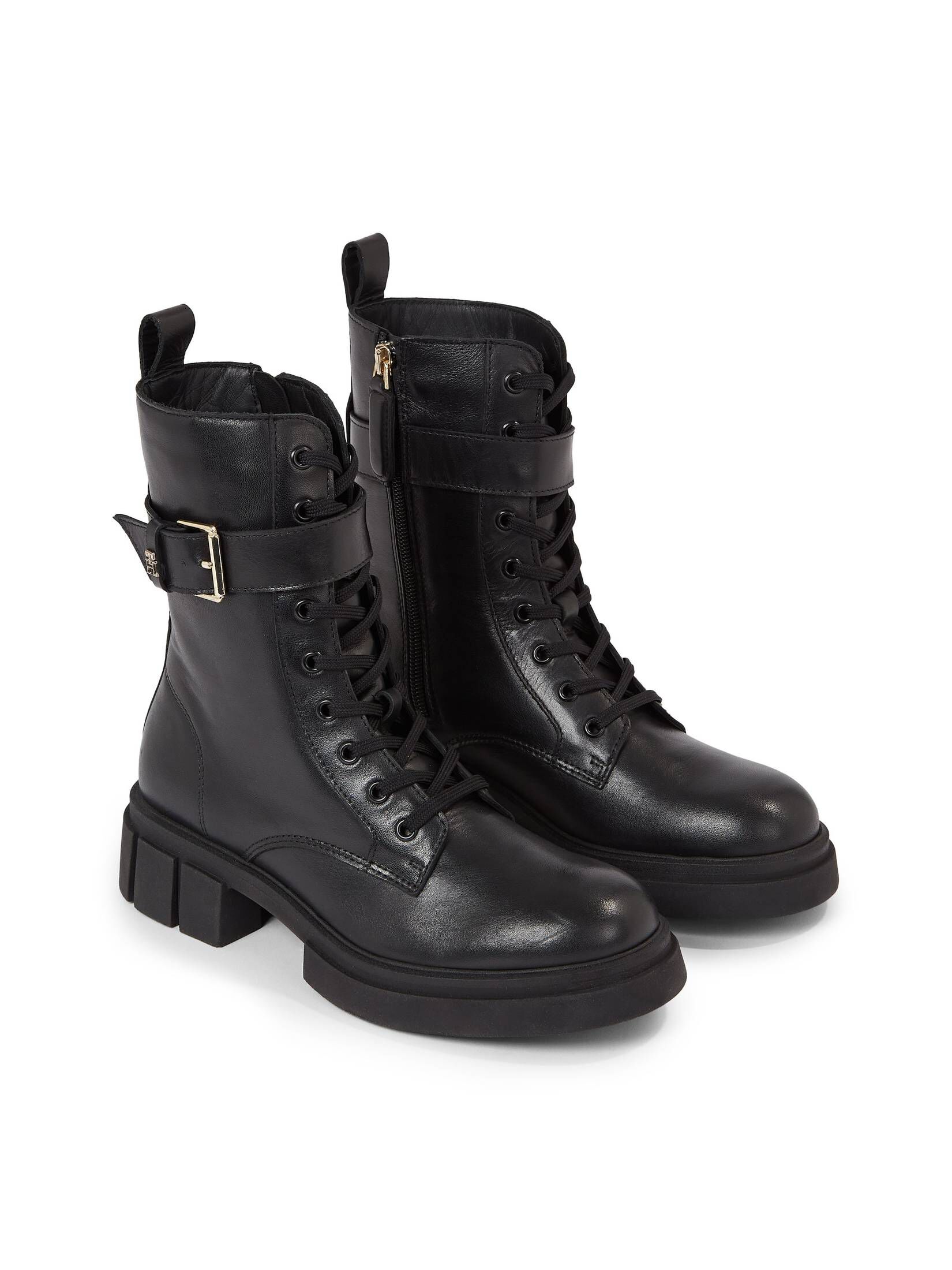 Tommy Hilfiger| Damen Schnürstiefeletten COOL FEMININE BIKERBOOT