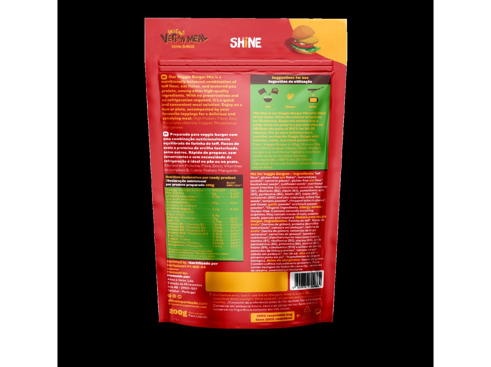REFEIÇÃO INSTANTÂNEA BIO SHINE