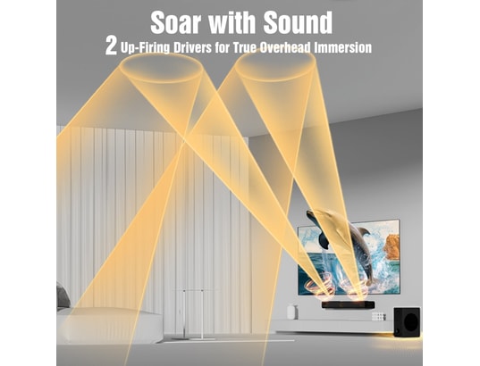 HIWILL - Barre de son a312 3.1.2 dolby atmos 400w noir