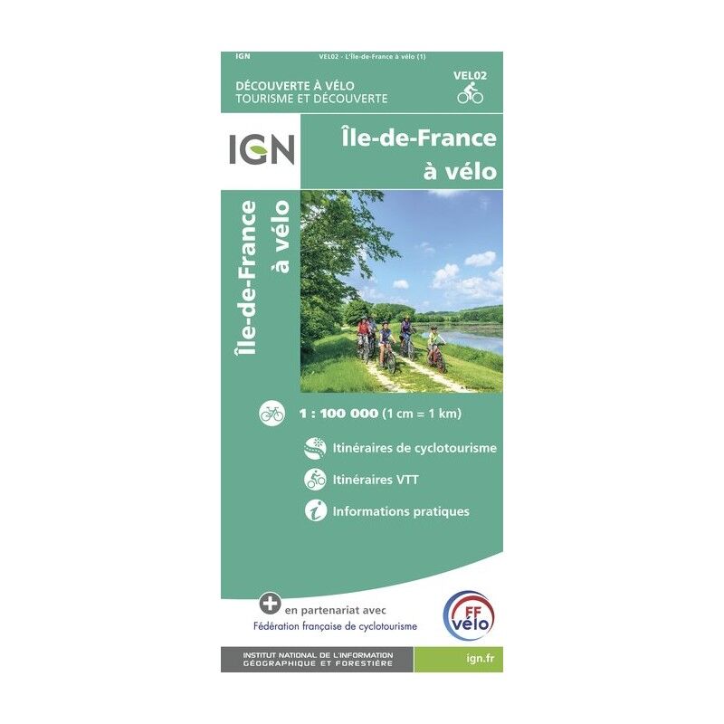 L'Ile De France À Vélo - Carte topographique