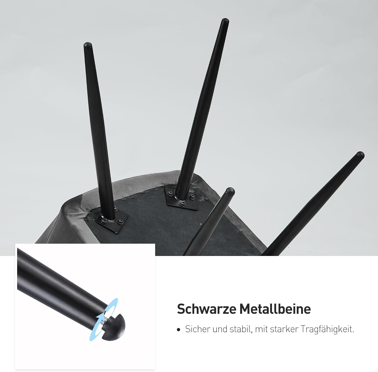 CLIPOP Esszimmerstühle 6er Set, Küchenstuhl Samt Bezug Wohnzimmerstuhl Polsterstuhl mit Armlehne Metallbeine Polstersessel Stuhl für Esszimmer Wohnzimmer Küche (6, Samt Grau)