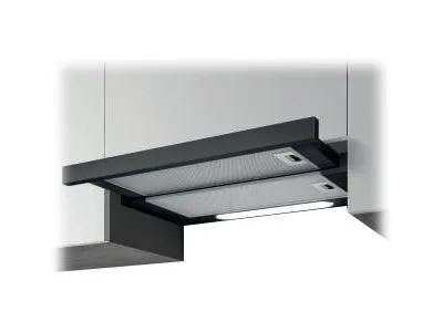 Elica Elite 14 LUX BL/A/50 - Hætte - teleskopisk - bredde: 49.8 cm - dybde: 28 cm - udtrækning og recirkulation (-) - sort