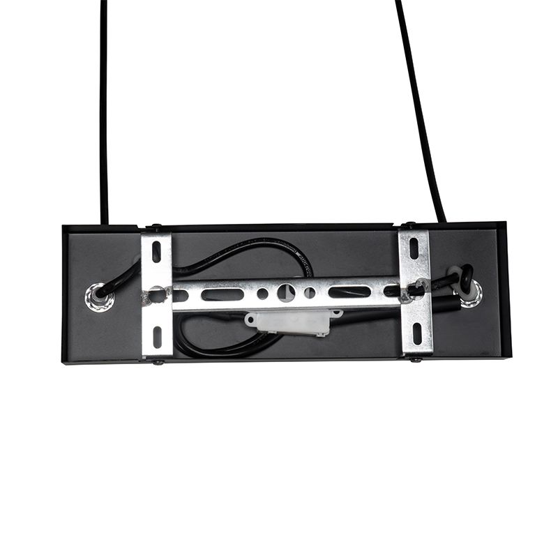 Smart hanglamp zwart met hout incl. 4 Wifi A60 - Stronk