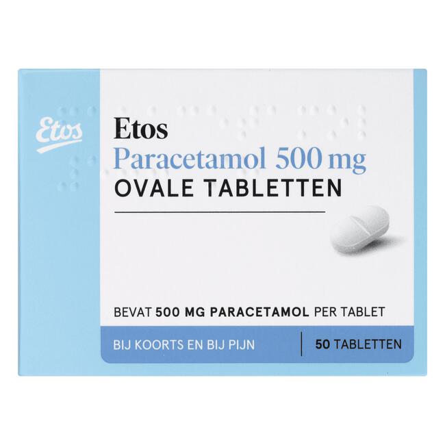 Etos Paracetamol 500 mg Ovale Tablet
