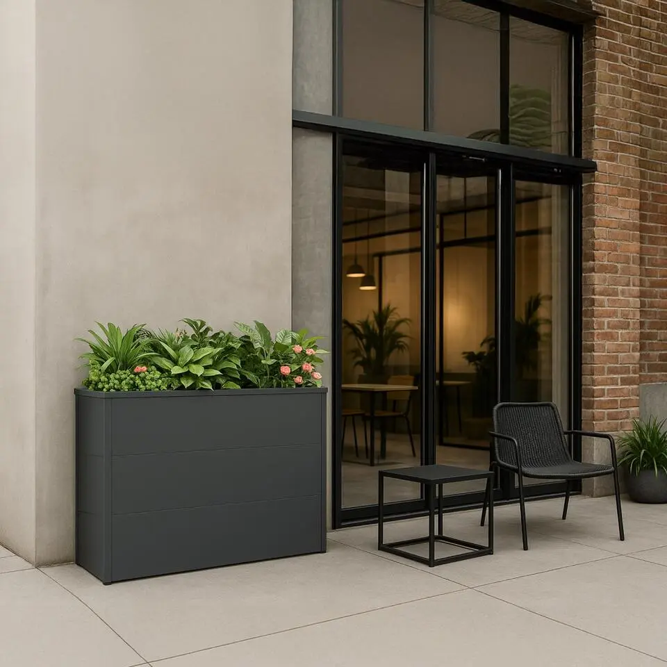 Plantenbak horeca - 100 x 50 x 77 cm - Antraciet