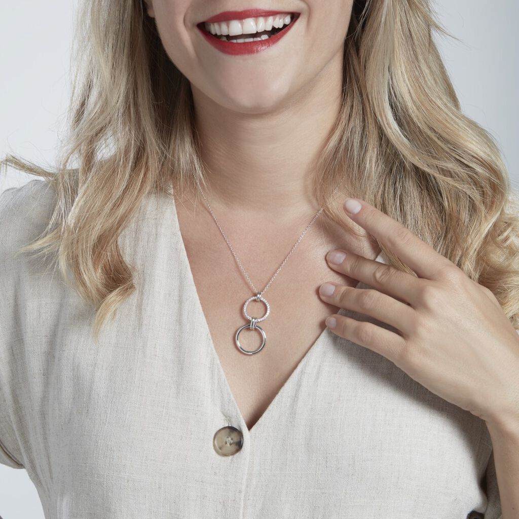 Collier Colas Argent Oxyde De Zirconium