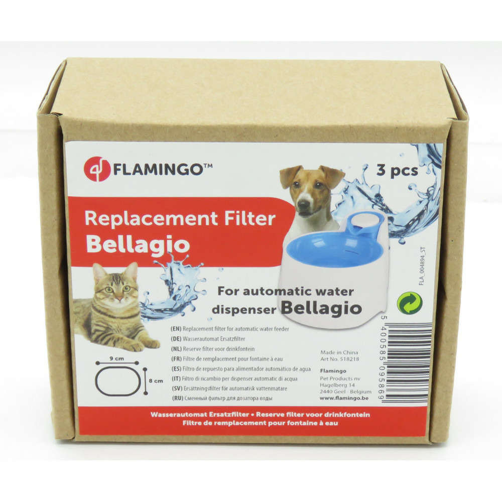 3 filtres de remplacement pour fontaine bellagio 2 litres