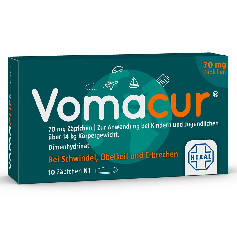 Vomacur® 70 mg Zäpfchen