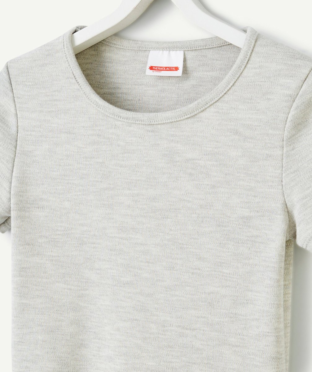 DAMARTT-SHIRT MANCHES COURTES MAILLE INTERLOCK THERMOLACTYL GRIS CHINÉ