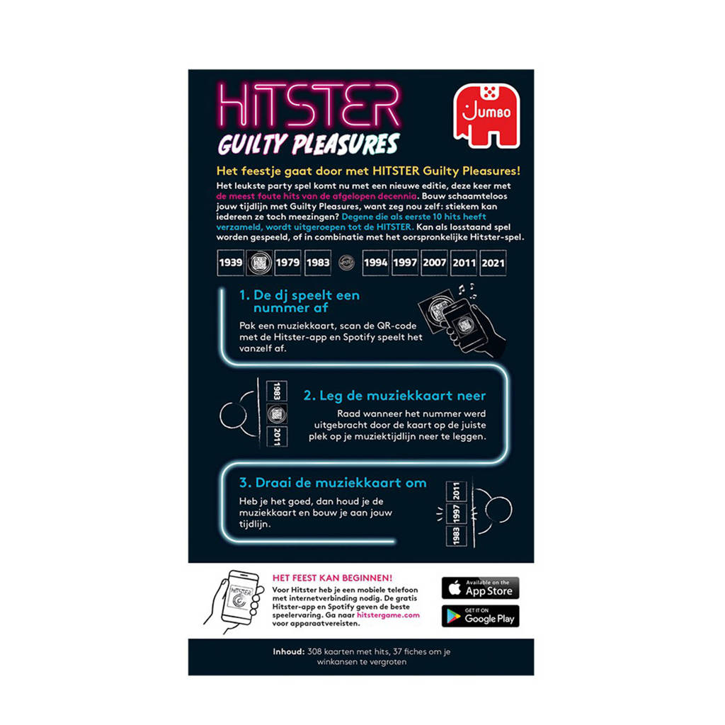 Super leuk spel!Hitster Guilty Pleasures