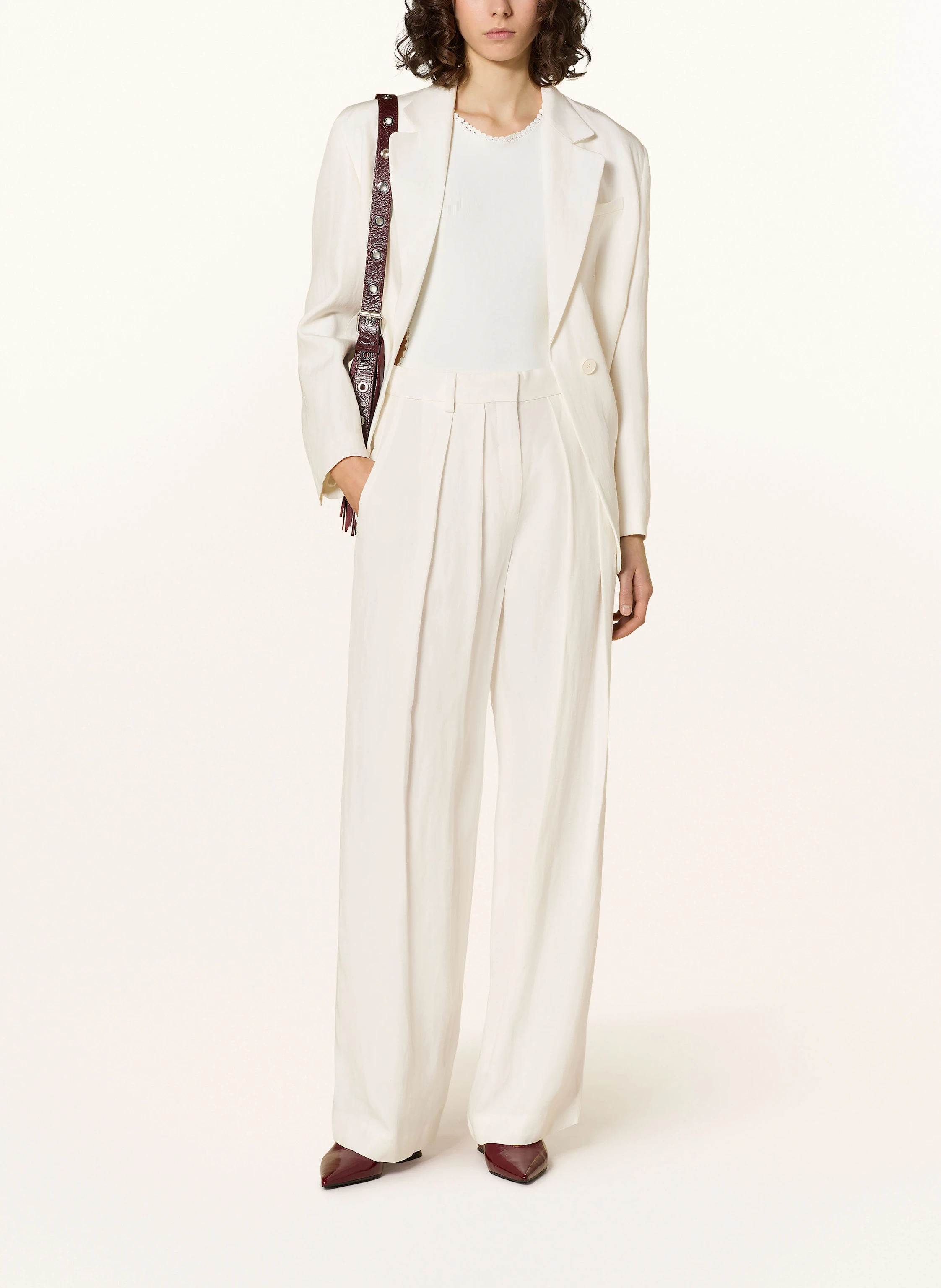 maje Marlenehose mit Leinen