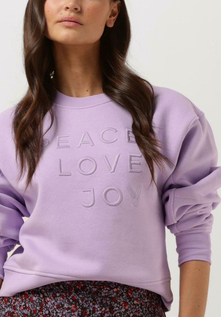 CATWALK JUNKIE paarse catwalk junkie trui sw peace love