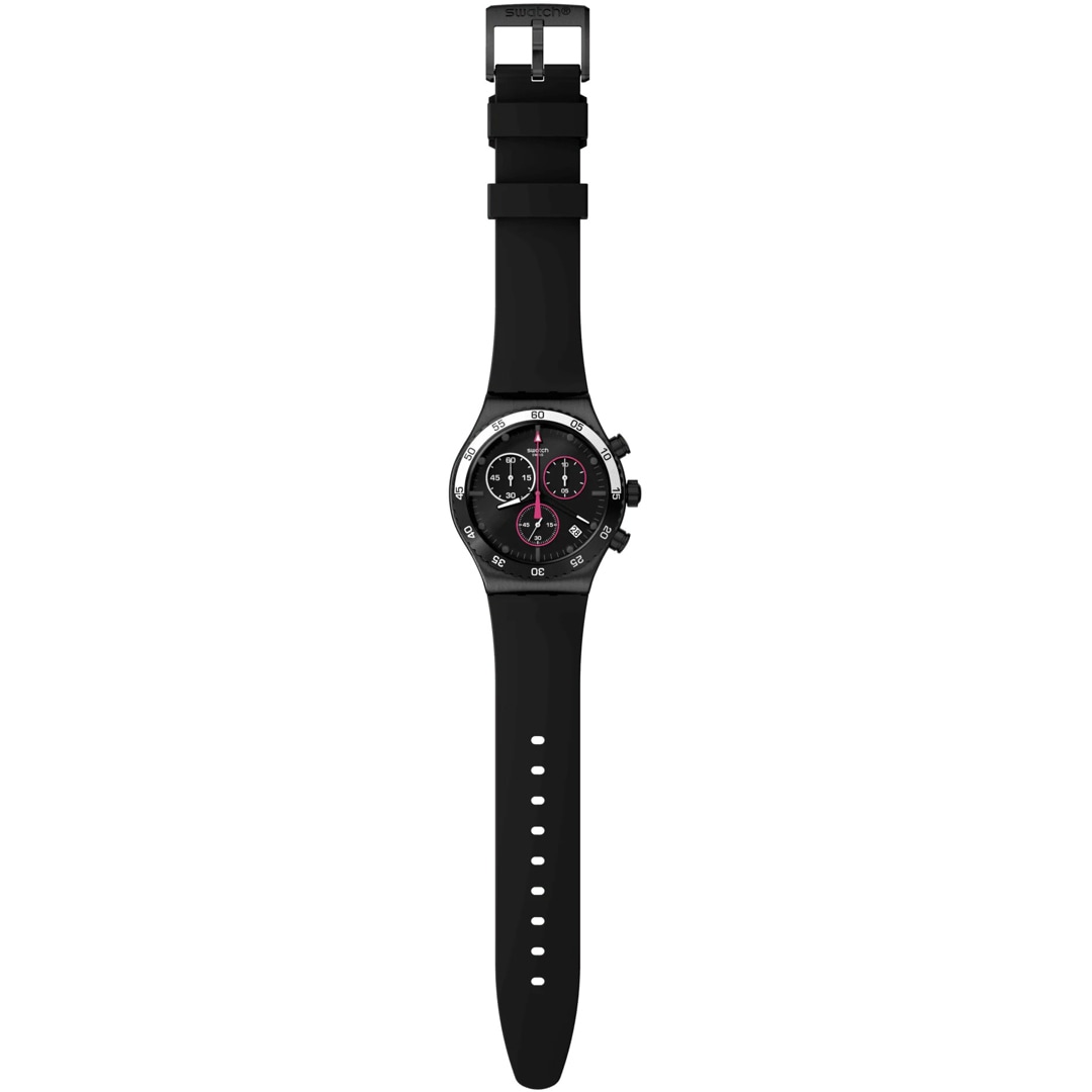 Swatch I New Chrono Magenta At Night