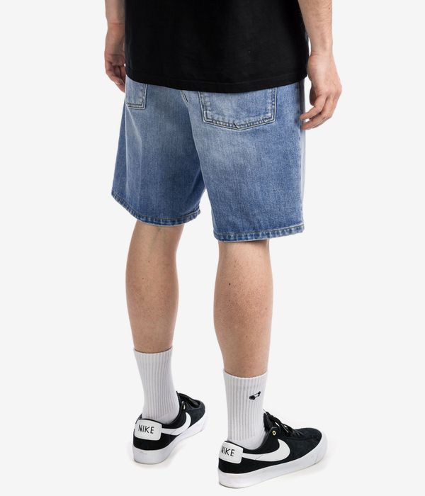 Carhartt WIP Newel Organic Maitland Shorts (blue light used wash)