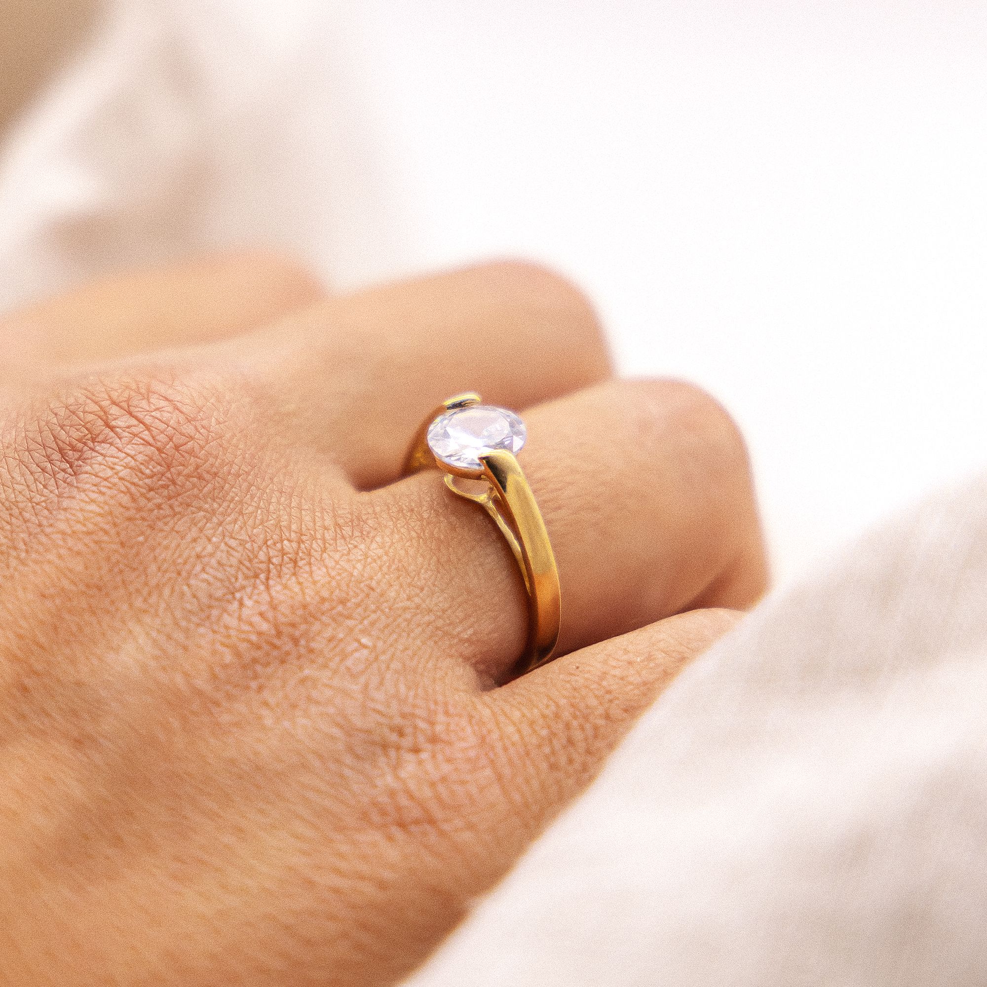 Fascination by Ellen K. Ring Gold 333 mit Zirkonia weiß 8mm