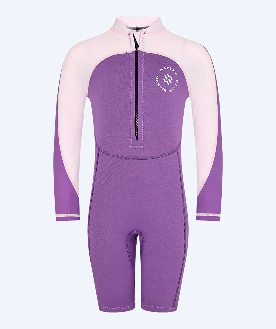 Watery UV våddragt til børn - Calypso Langærmet - Atlantic Purple