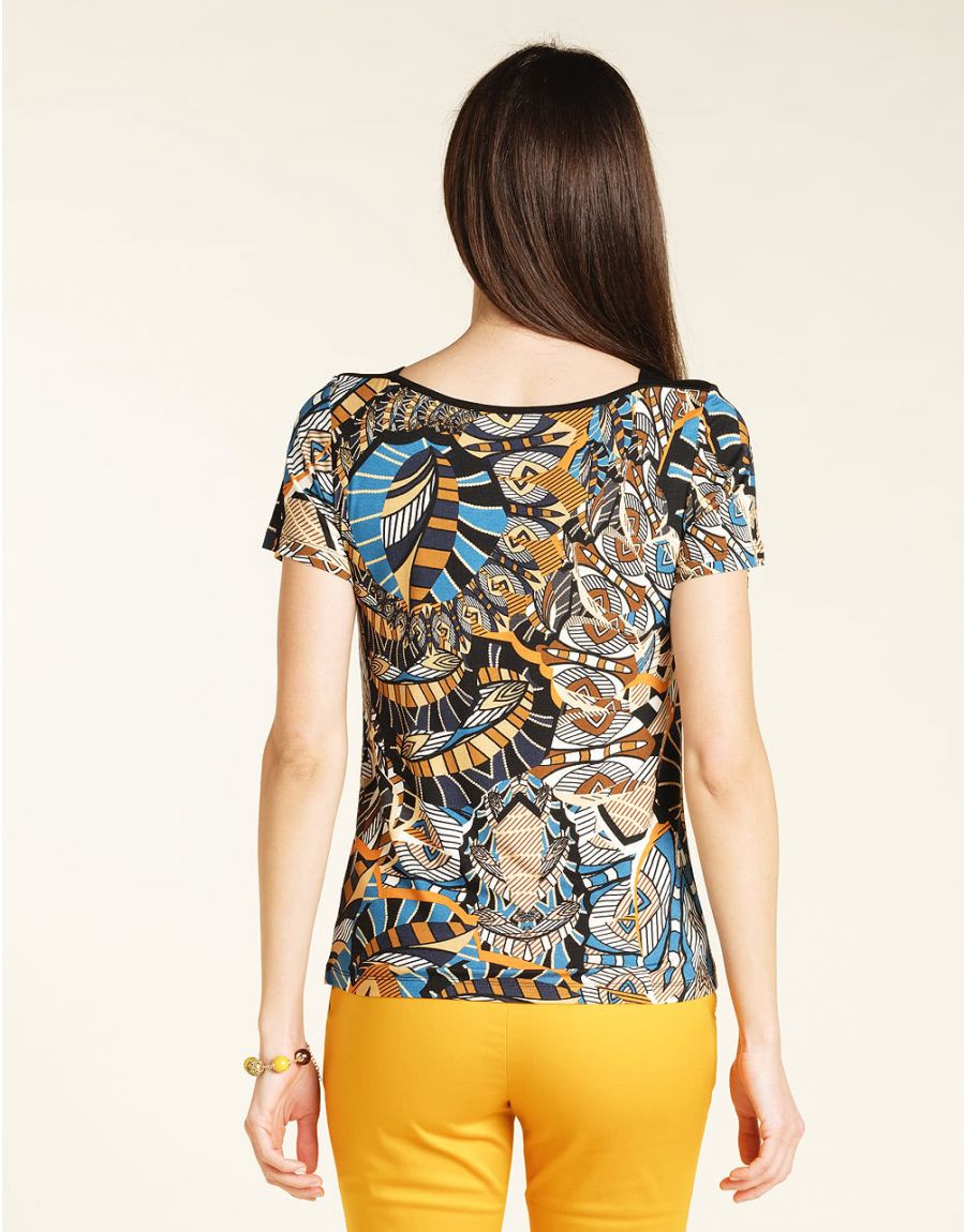 T-Shirt imprimé bleu