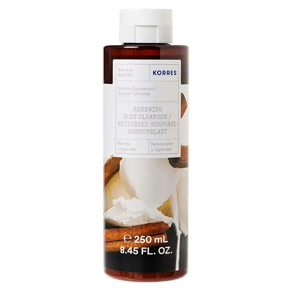 Gel de Banho Korres 250ml Baunilha com Canela