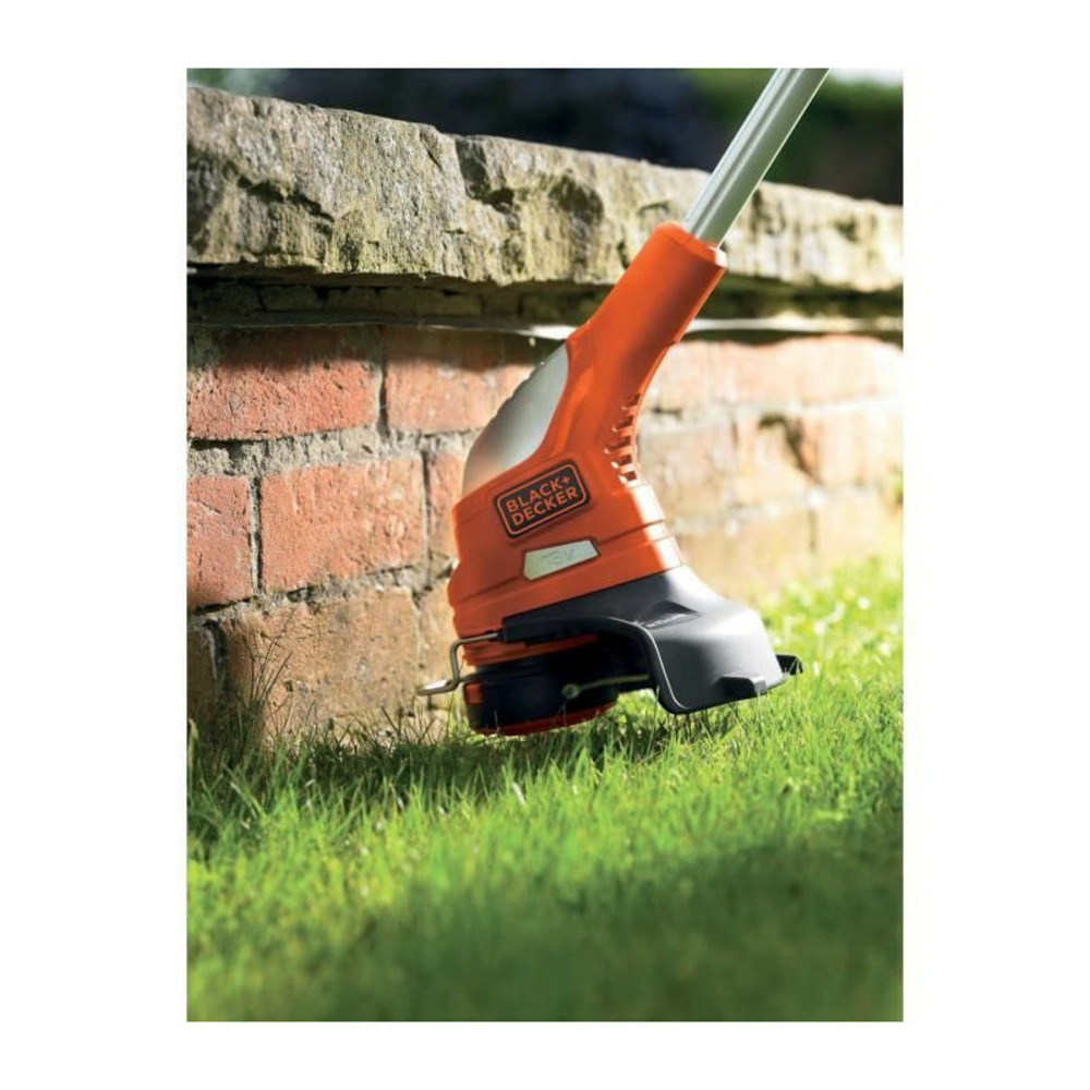 Black+decker coupe-bordure 23 cm 18 v 2 ah - glc1823l20-qw - tete pivotante 180°