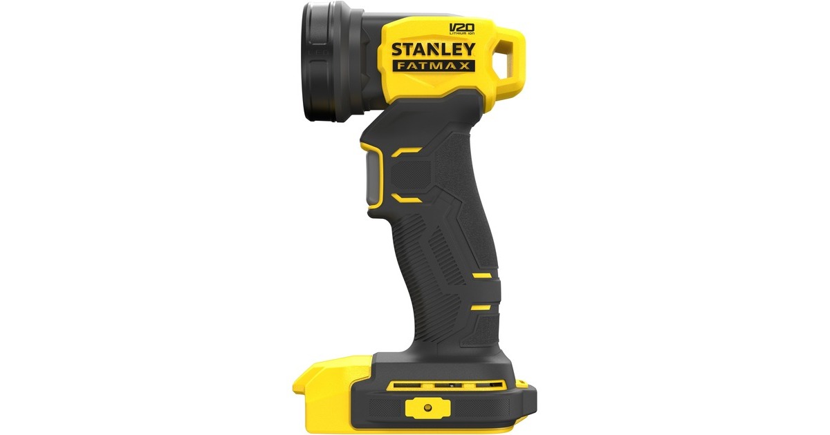 StanleyFATMAX V20 18V LED lamp met draaibare kop werklamp  (Geel/zwart, Accu en oplader niet inbegrepen)
