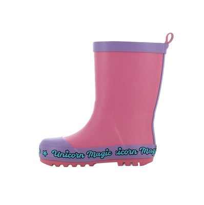 Unicorn Academy Gummistøvler, Purple/Fuchsia