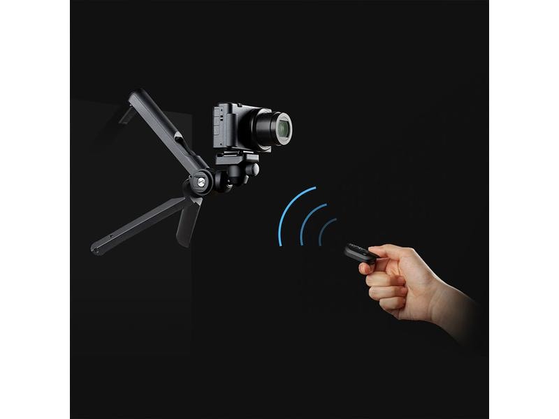 PGYTECH Stativ Mantispod 2.0 RC Kit Schwarz Tisch- und Vlogging-Stativ mit Kugelkopf und Fernauslöser