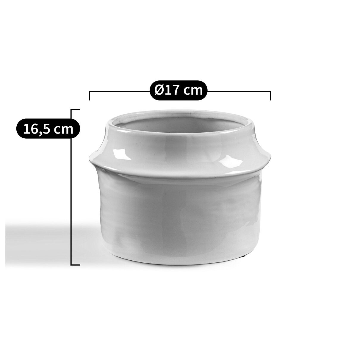 LA REDOUTE INTERIEURS<br>Vaso de cerâmica Ø17 cm, Filipio