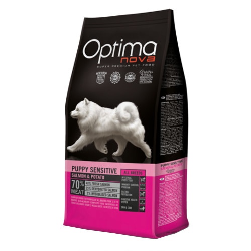 Ração Optima Nova Puppy Sensitive Salmon para cães