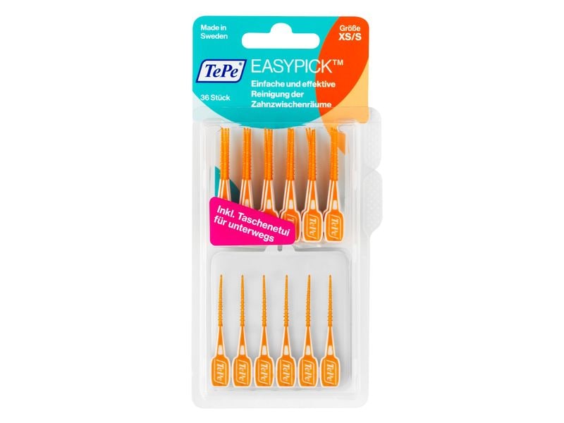 tepe Interdentalsticks EasyPick XS/S Orange Interdentalreinigung leicht gemacht
