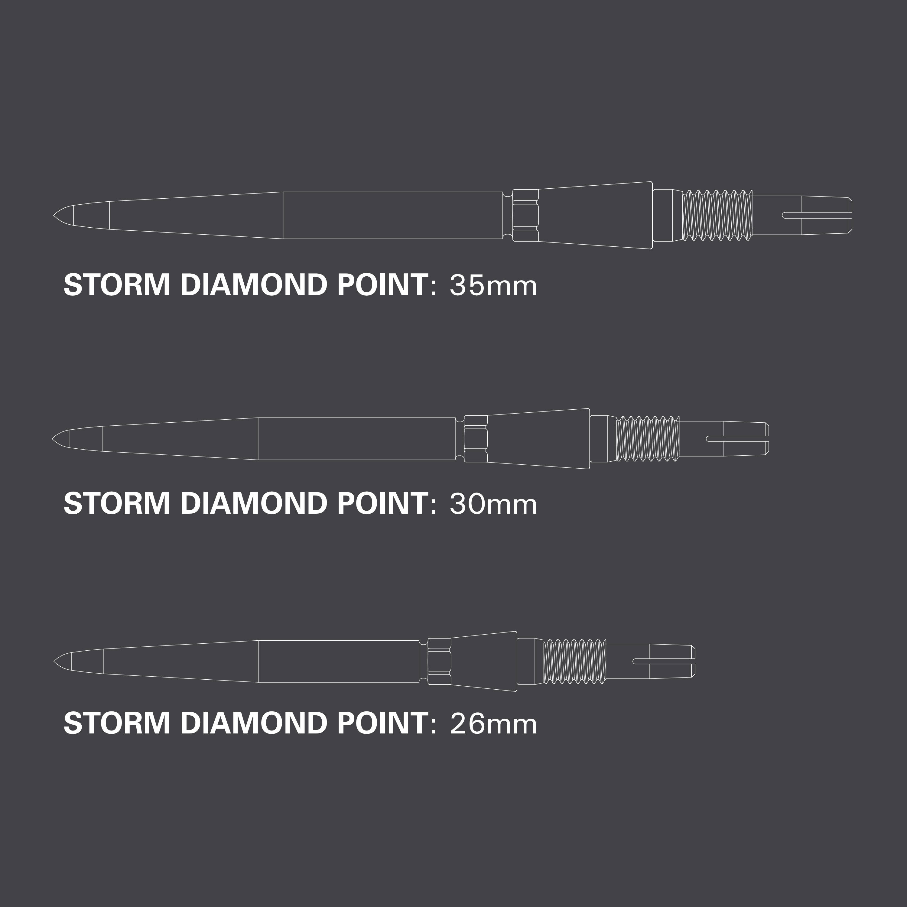 Target - Swiss Point Storm Diamond - Silber
