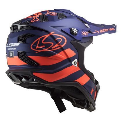 Casque cross LS2 MX700 - SUBVERTER EVO - CARGO 2023 - Bleu / Orange