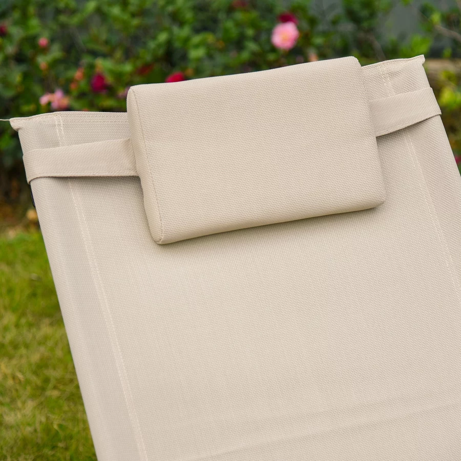 Outsunny Schaukelstuhl atmungsaktive Mesh-Gewebe beige